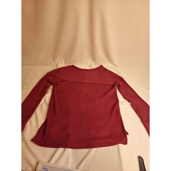 SO Waffle Knit Snap Henley Shirt - XS - Picture 7 of 7